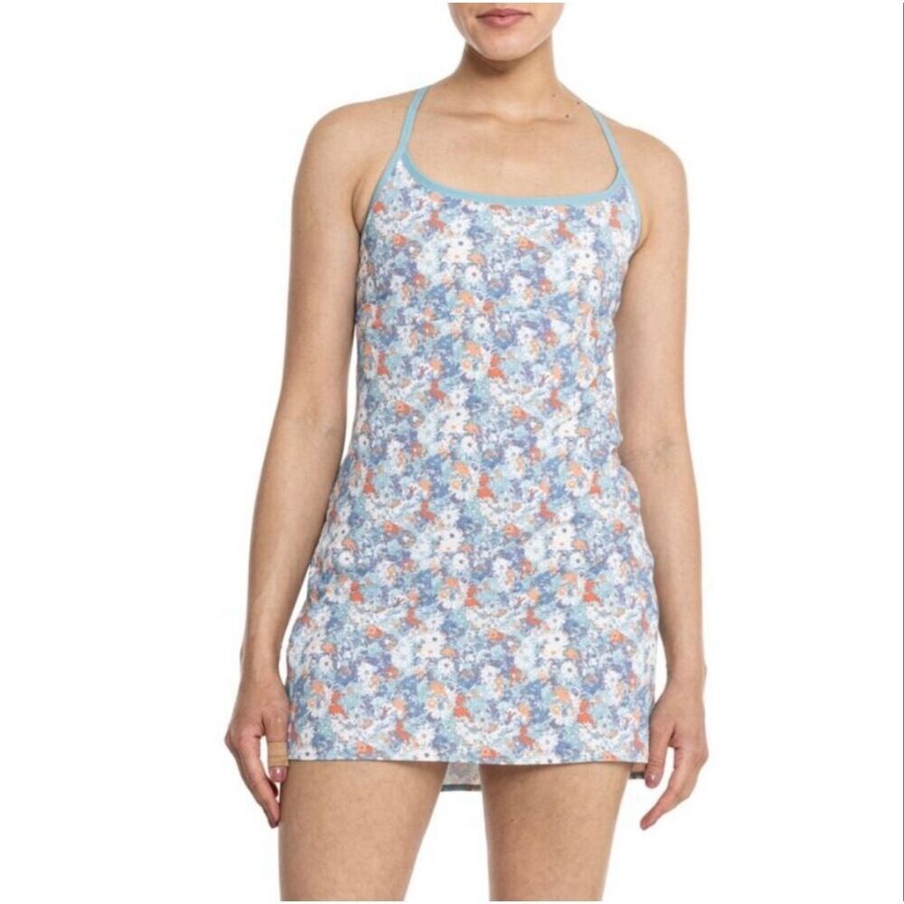 North Face Arque Hike Tennis Skort Dress Reef Water Wild Daisy Print Size Small